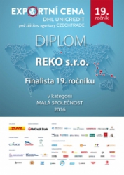 Finalista 19. ročníku EXPORTNÍ CENY